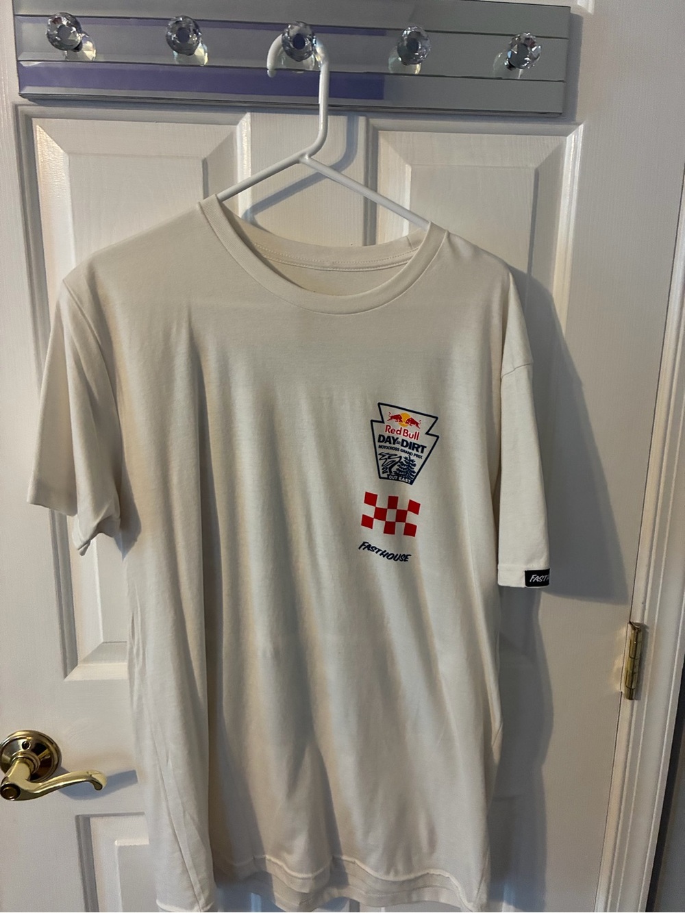 Fasthouse Men’s White Cotton Tee - Large